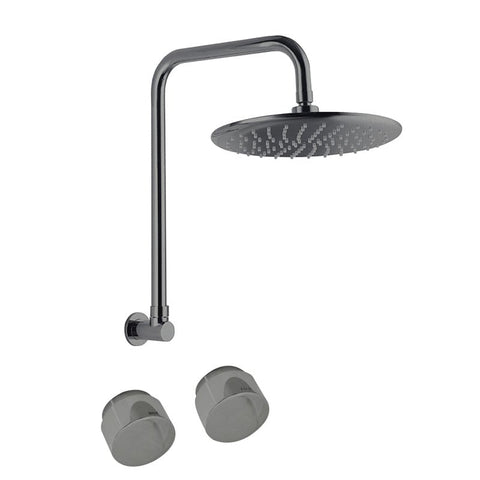 Linkware P6153CP/T9083CP - Loui Gooseneck Shower Set Chrome - 2 Magpies - Kitchen and Bathroom Sink and Tap Suppliers