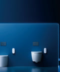 Lafeme Crawford and Sesto rimless floor-standing smart toilet, front view