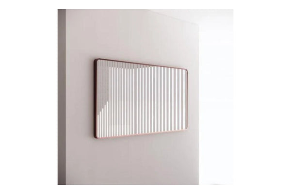 Aqua Perla - Brushed Copper Framed Rectangle Plain Mirror 1500*800mm