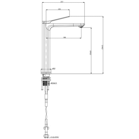 Aqua Perla -Brushed Gunmetal Standard Kitchen Mixer