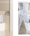 Lafeme AutoLux smart toilet close-up, rimless bowl design