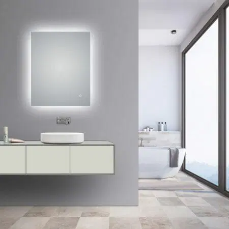 Aqua Perla - LED Mirror - Horizontal or vertical mount 900x750mm