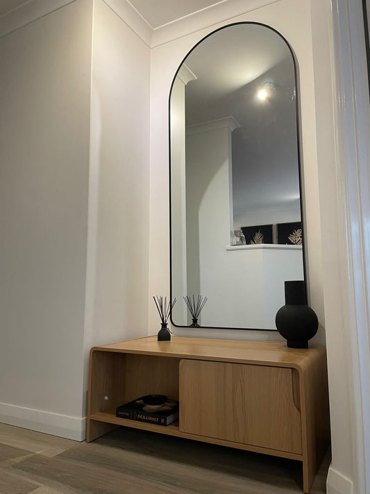 Ebony & Flo - Elin Metal Framed Arch Mirror  180CM x 80CM