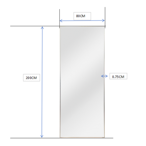 Ebony & Flo - Sheba Full Length Mirror  200CM x 80CM - WA Only