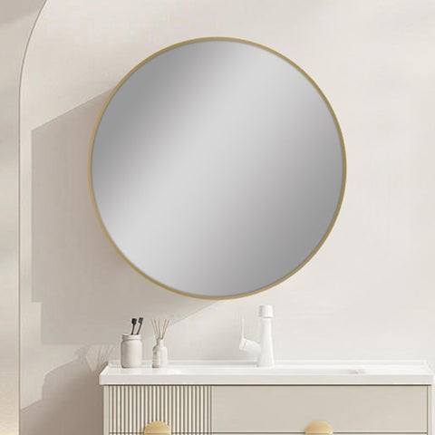 Carysil Round Gold Framed Mirror 600mm