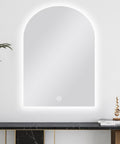 Carysil Arch 3 Color Lighting Backlit LED Mirror Touch Sensor Switch Defogger Pad 600*900mm