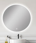 Carysil Round 3 Color Lighting Frontlit LED Mirror Touch Sensor Switch Defogger Pad 750mm