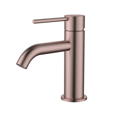 Modern National - Star Mini Short Basin Mixer Curved Spout