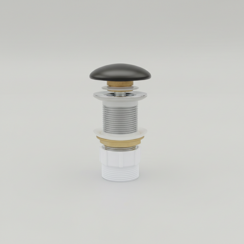 Claya - Matte black Pop-Up Waste, 32mm Non-Overflow Ceramic Cap