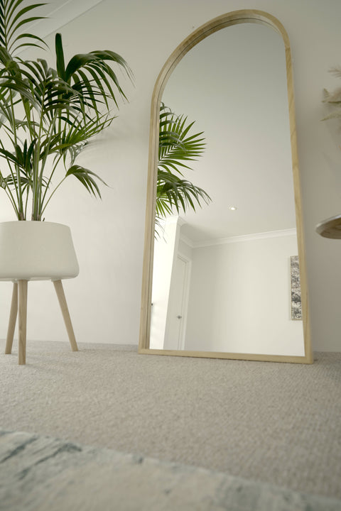 Arc of Eden Mirror Wooden Arched
