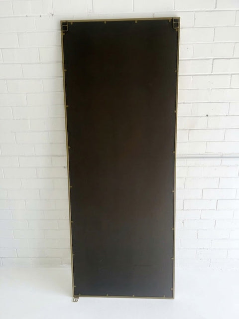 Kensington- Brushed Bronze Iron framed Mirror 180 x 70cm