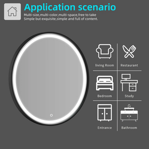 Aqua Perla - LED Dressing Mirror 750x38mm