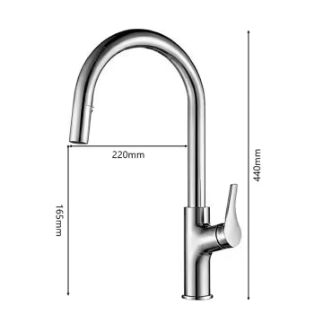Neve -  Pull Out Mixer Tap Brushed Bronze
