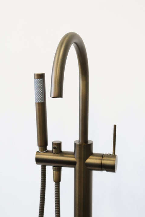 Modern National - Star Mini Freestanding Bath Mixer with Handshower