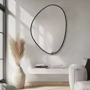 Oolong - Irregular shape pebble mirror 2 Finishes 70cm x 95cm