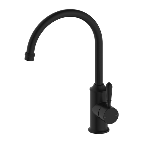 Nero - York Kitchen Mixer Gooseneck Spout With Metal Lever