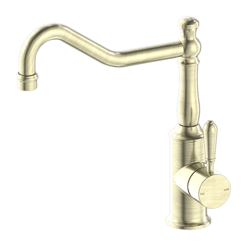 Nero - York Kitchen Mixer Hook Spout With Metal Lever