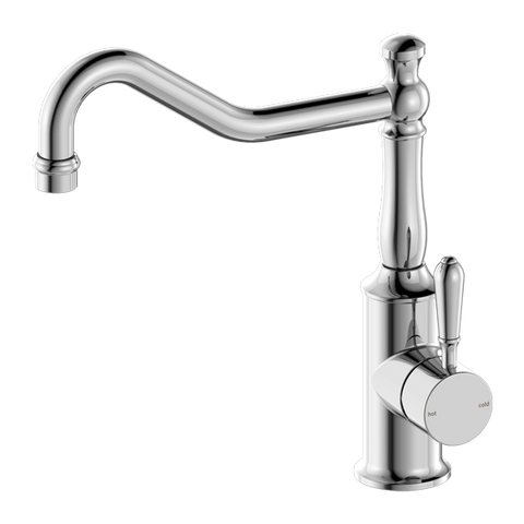 Nero - York Kitchen Mixer Hook Spout With Metal Lever