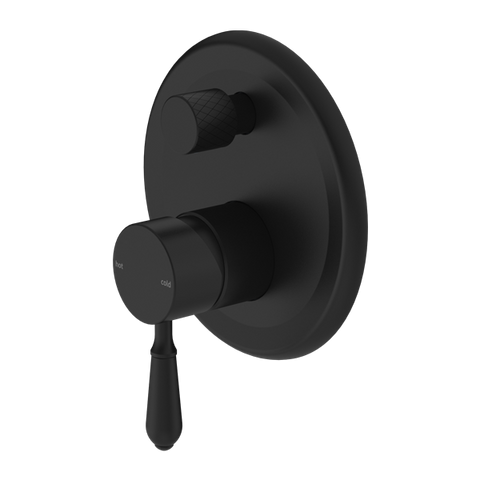 Nero - York Shower Mixer With Divertor With Metal Lever