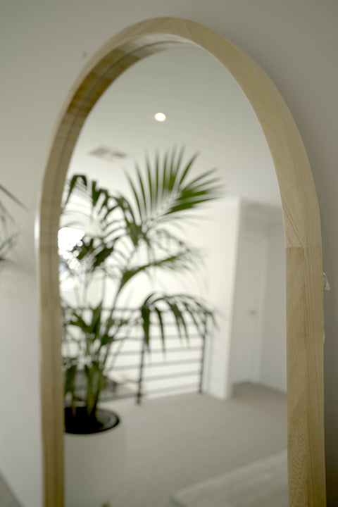 Ebony & Flo - Arc of Eden Wooden Framed Arched Mirror