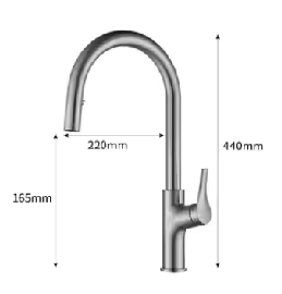 Neve -  Pull Out Mixer Tap Brushed Bronze