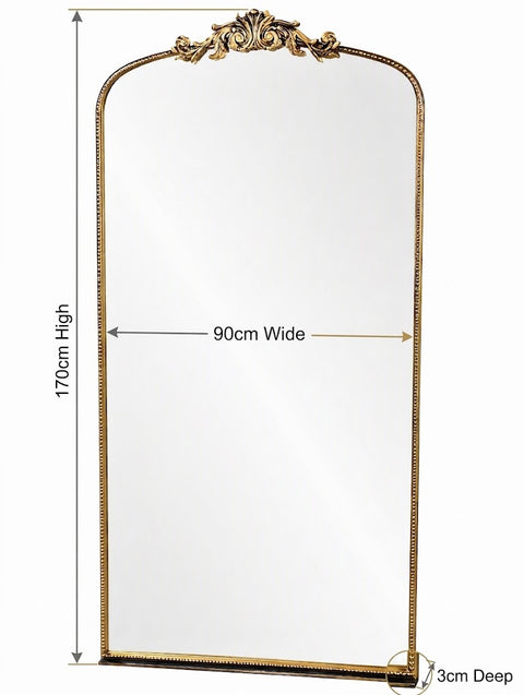 Valencia - Antique Iron framed Mirror 170cm x 90cm