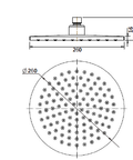 Modern National ABR260-Modern National - Round Shower Head 260mm