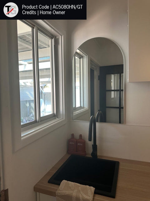 Aspen Polished Edge Arch Mirror