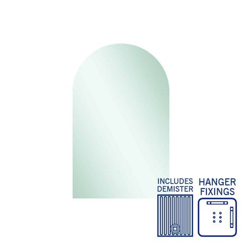 Aspen Polished Edge Arch Mirror
