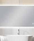 Carysil Sharpe Edged 3 Color Lighting Front Lit LED Mirror Touch Sensor Switch Defogger Pad 1500*800mm
