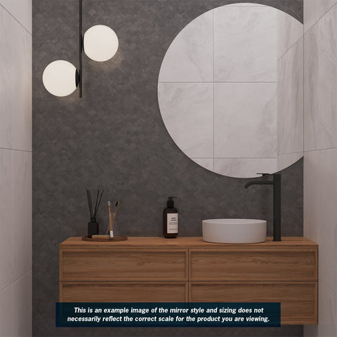 Hamilton D Shaped Polished Edge Mirror