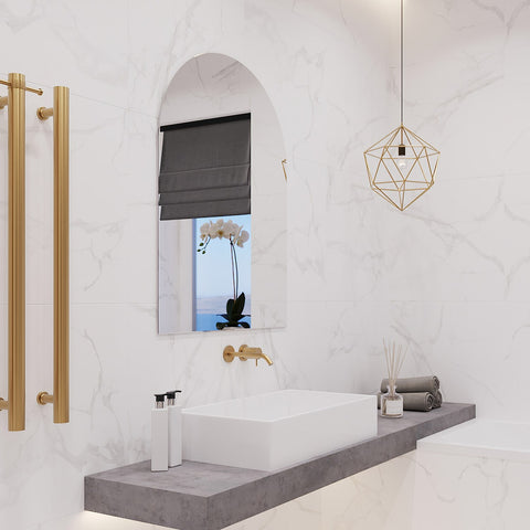 Aspen Polished Edge Arch Mirror