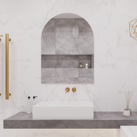 Aspen Polished Edge Arch Mirror