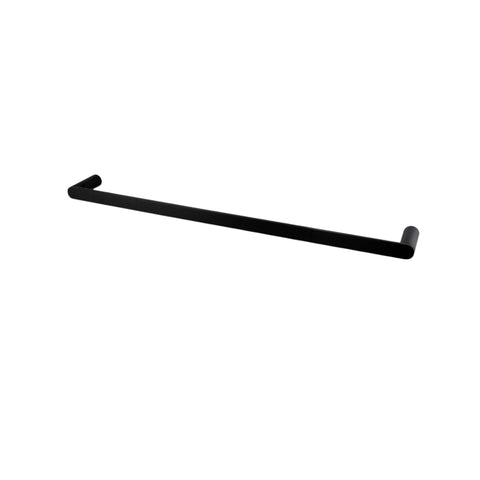 Black Single Towel Rail Rushy - 600mm