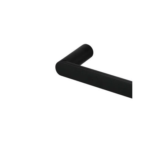 Black Single Towel Rail Rushy - 600mm