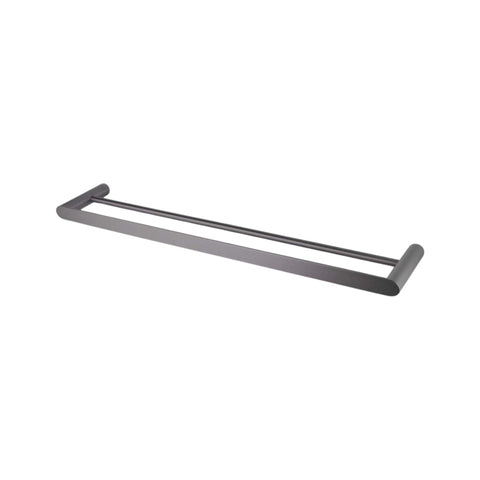 Gunmetal Double Towel Rail Rushy - 800mm