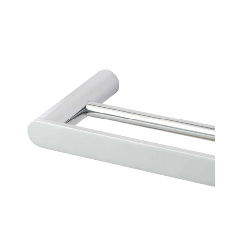Chrome Double Towel Rail Rushy - 800mm