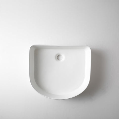 Claya - Arch-415-MW Arch Shaped Basin, Matte White