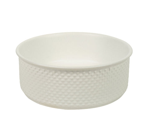Claya - P-Tessina 38 Textured Round Basin, Matte White