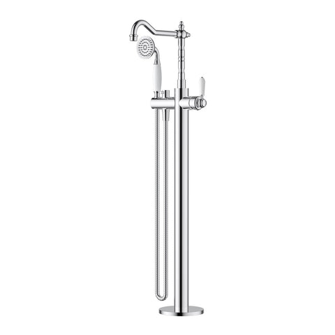 Modern National - Bordeaux Freestanding Bath Mixer with Hand Shower