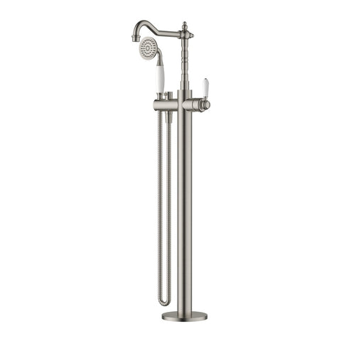 Modern National - Bordeaux Freestanding Bath Mixer with Hand Shower