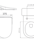 Lafeme Catania Standard BS35-S installation and dimensions diagram