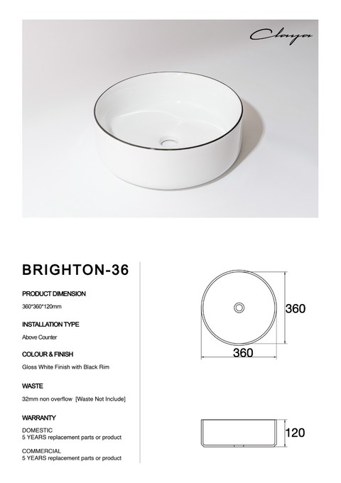 Brighton-36-Spec sheet