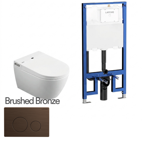 Lafeme Sesto Inwall Cistern Wall Hung Smart Toilet
