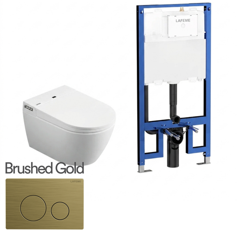 Lafeme Sesto Inwall Cistern Wall Hung Smart Toilet