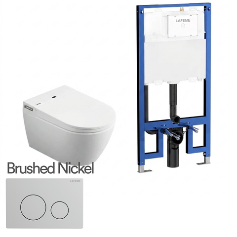 Lafeme Sesto Inwall Cistern Wall Hung Smart Toilet