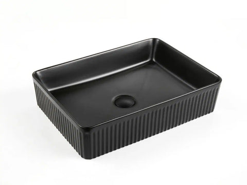 Ceramic Exchange - Rectangular Pill Flute Ceramic Basin 3 Finishes