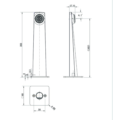 Modern National - Cascade Bath Spout