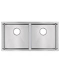 Chrome Stainless Steel Double Bowl Kitchen Sink 860x440x200mm