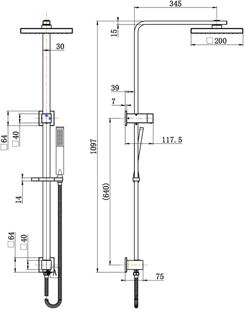 Modern National -Modern National - Chao Shower Column Set - End of Line